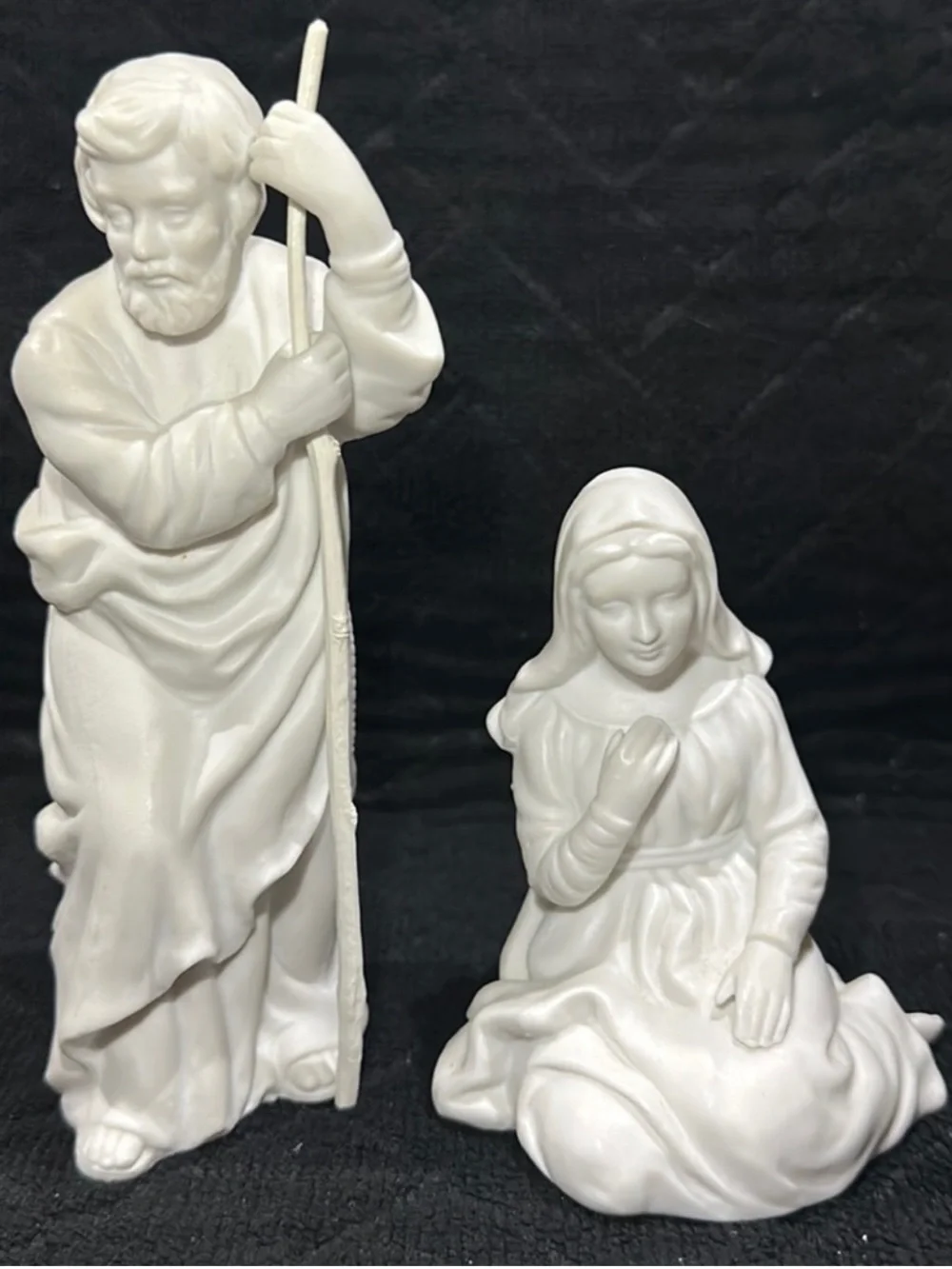 Vintage 1981 Avon Nativity Collectibles Holy Family 3 Porcelain Figure Set